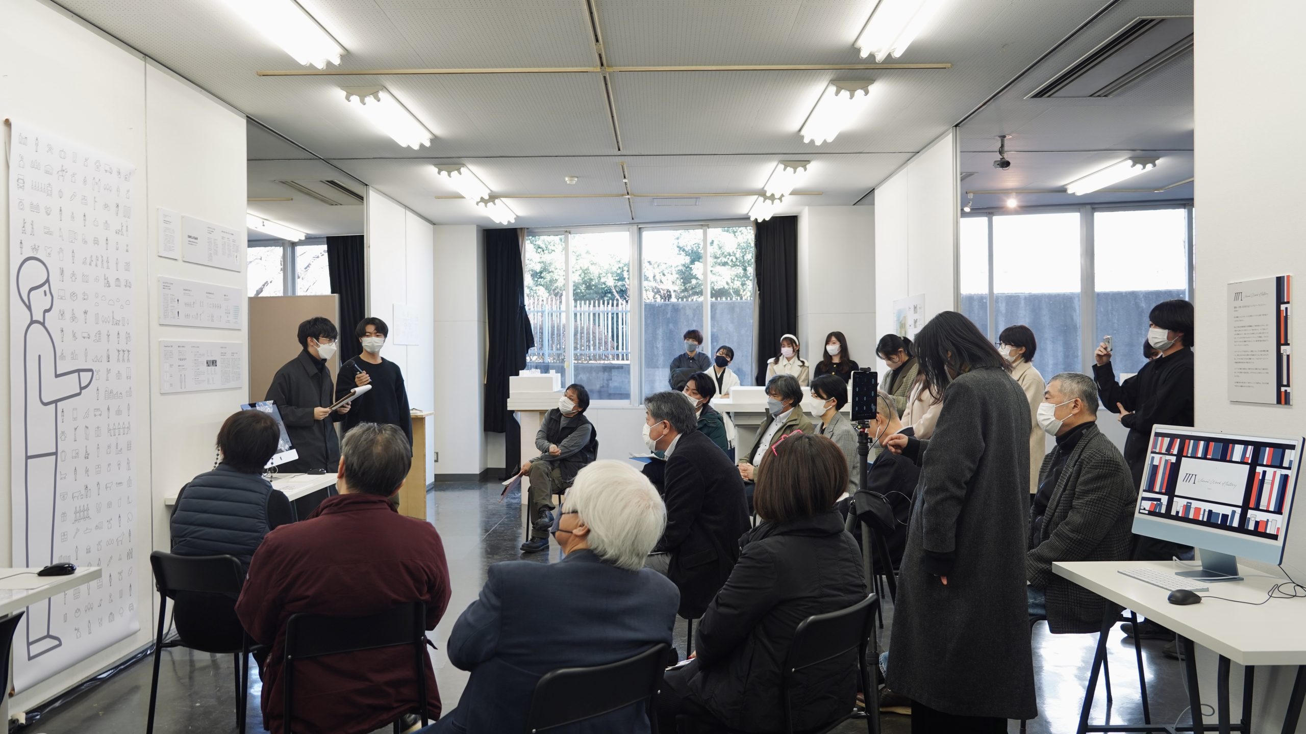 2022年度卒研審査会と平塚市美術館の卒業研究展